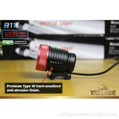 Super Bright 4400mah XM-L T6 10W Cree 1200 lumen bike light